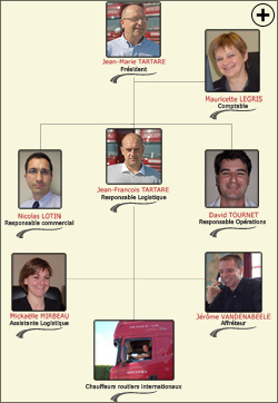 Organigramme de l'entreprise SOCOTRA Logistics